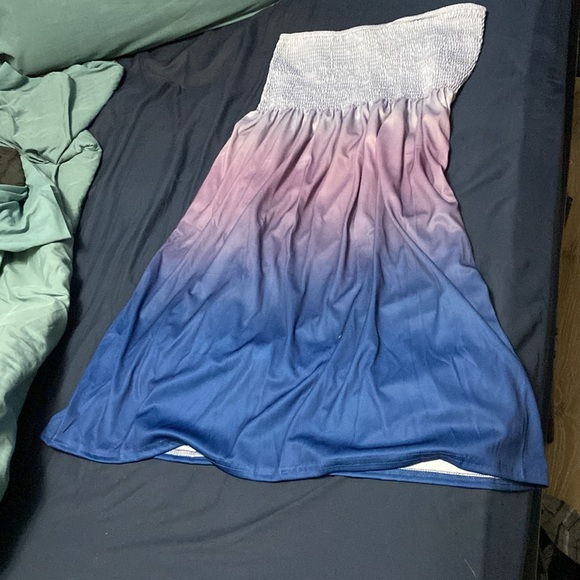 Purple/Blue Halter Top/Dress - Picture 3 of 3